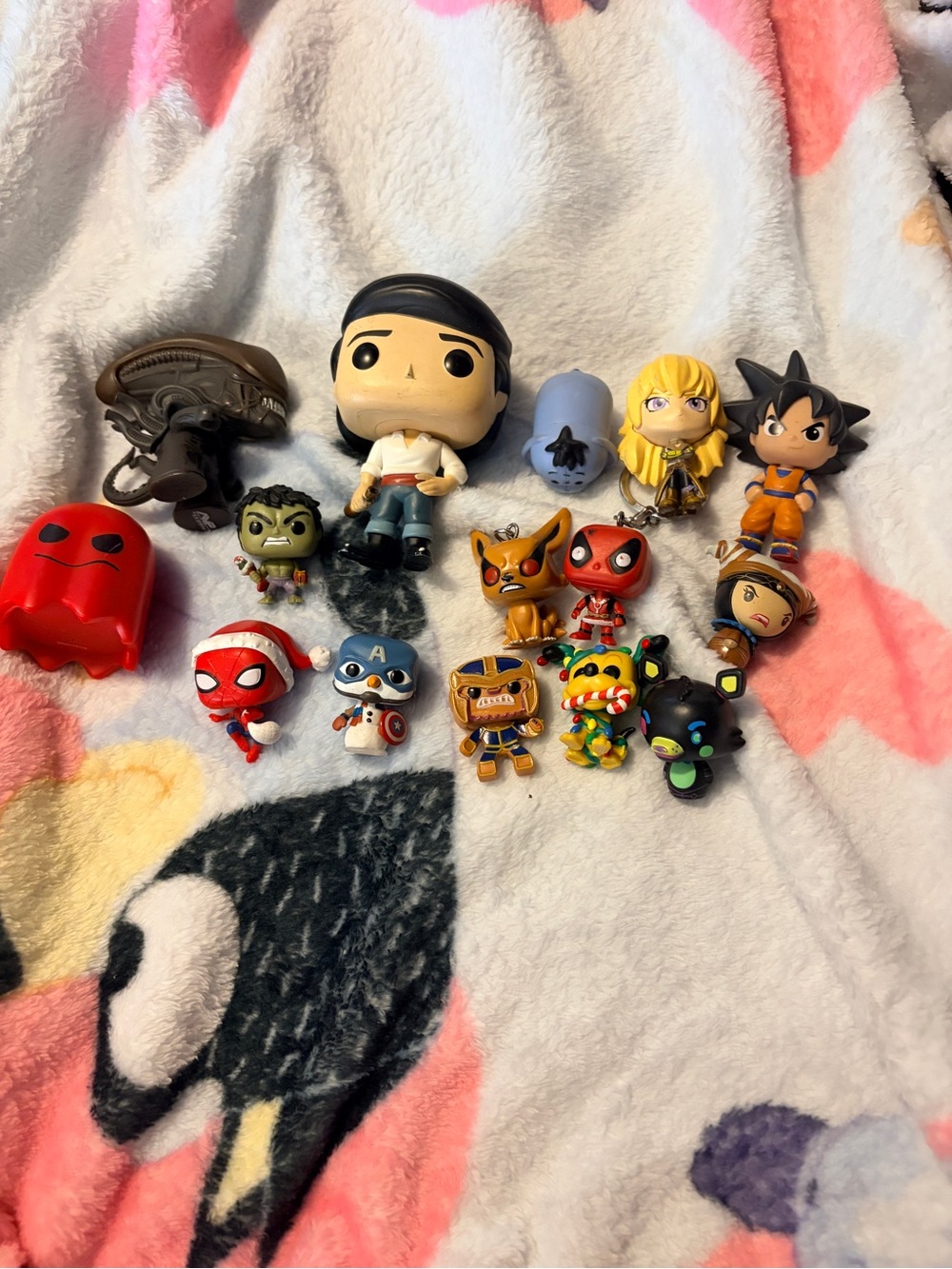 Funko Mini Figures Lot - Red, Yellow, Blue, Black, Brown